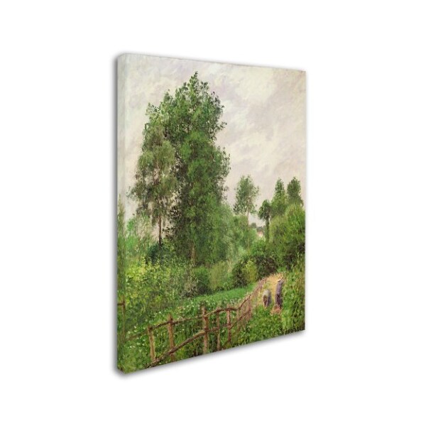 Camille Pissarro 'Paysage Temps Gris A Eragny' Canvas Art,14x19